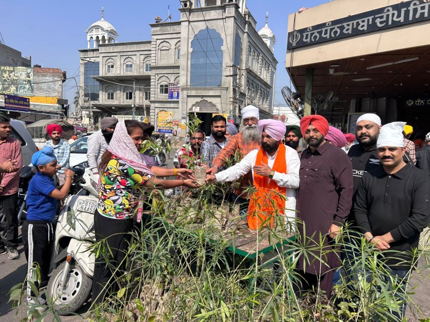 जसप्रीत सिंह काका माछीवाड़ा ने जन्मदिन पर पौधारोपण लंगर आयोजित कर सेवा की अनोखी मिसाल पेश की